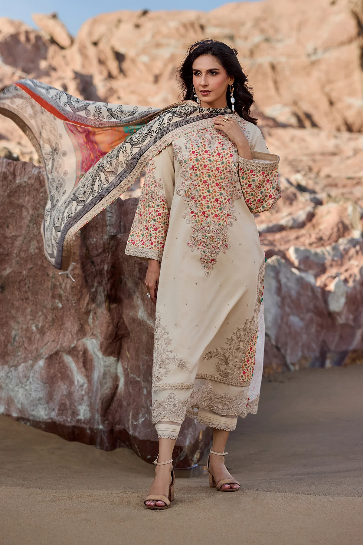 Sunshine Lawn Collection 2026 by Charizma | CSN6-01 - Image 4