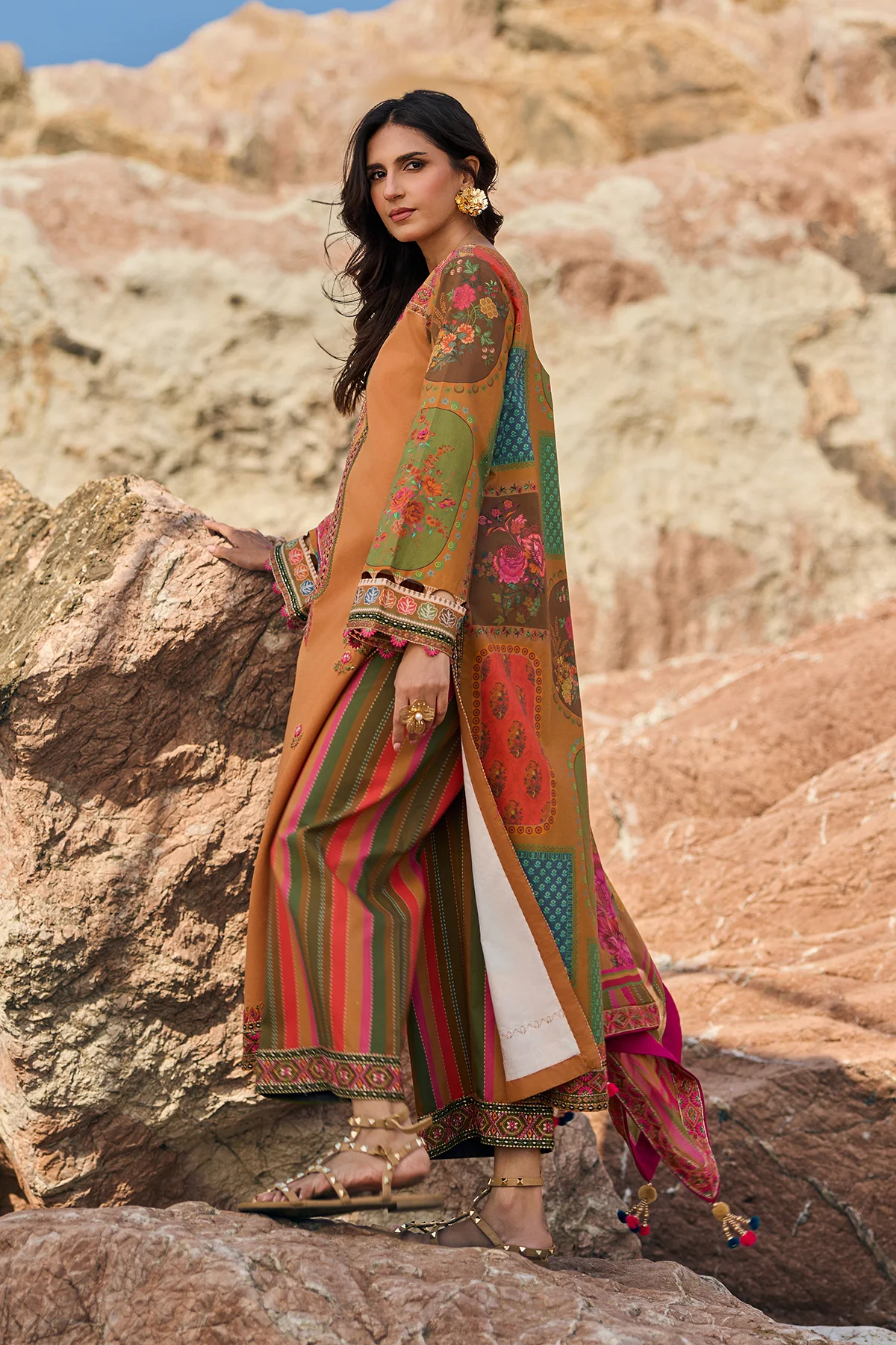 Sunshine Lawn Collection 2026 by Charizma | CSN6-02 - Image 3