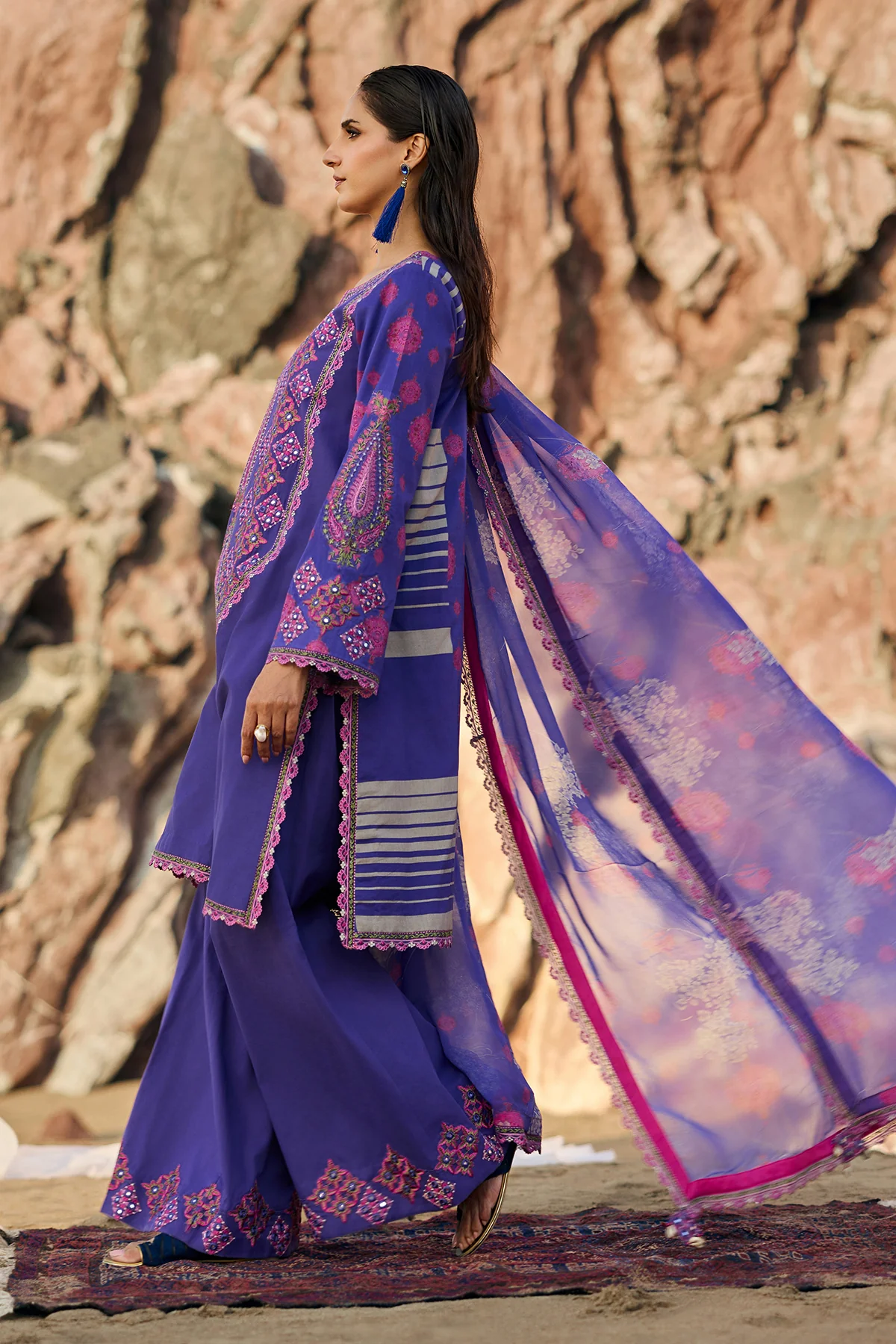 Sunshine Lawn Collection 2026 by Charizma | CSN6-08 - Image 4