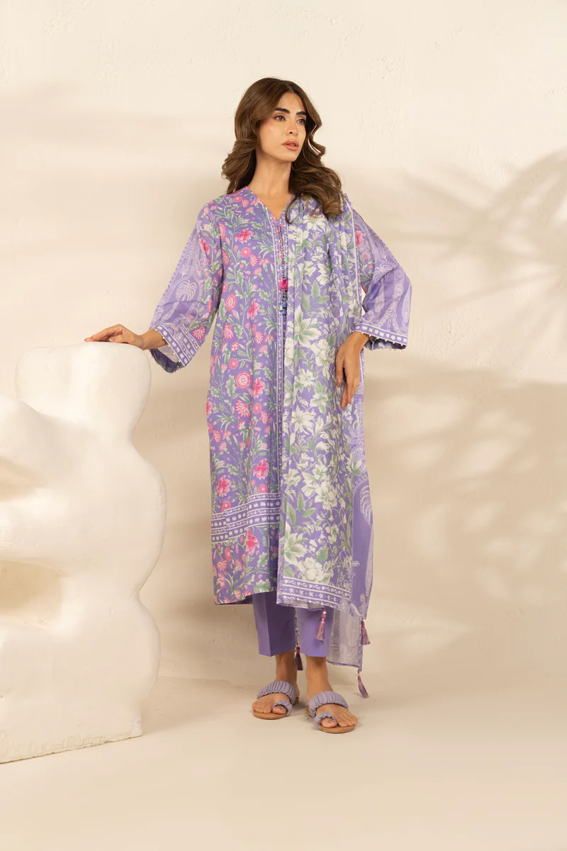 AlKaram Spring Summer 2026 Lawn || MS-146.1-26-Purple