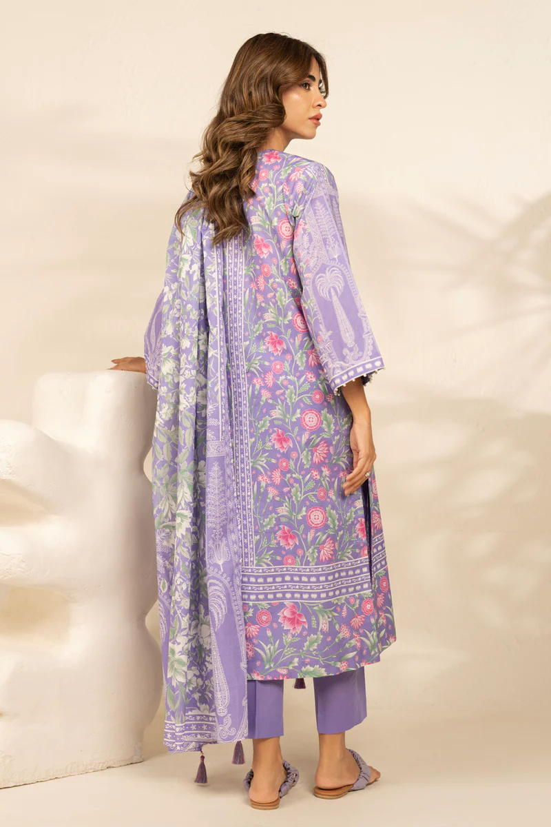 AlKaram Spring Summer 2026 Lawn || MS-146.1-26-Purple - Image 2