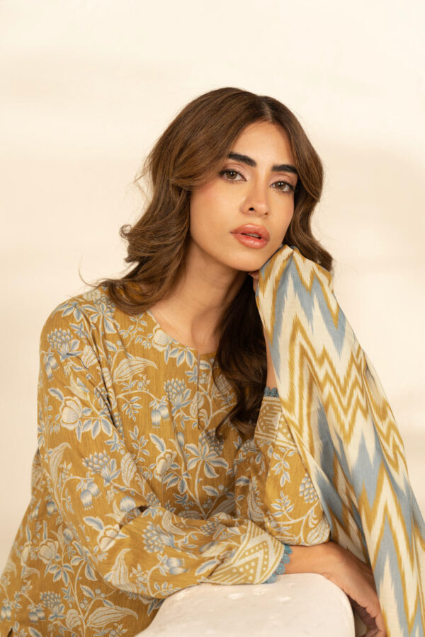 AlKaram Spring Summer 2026 Lawn || MS-153.1-26-Brown