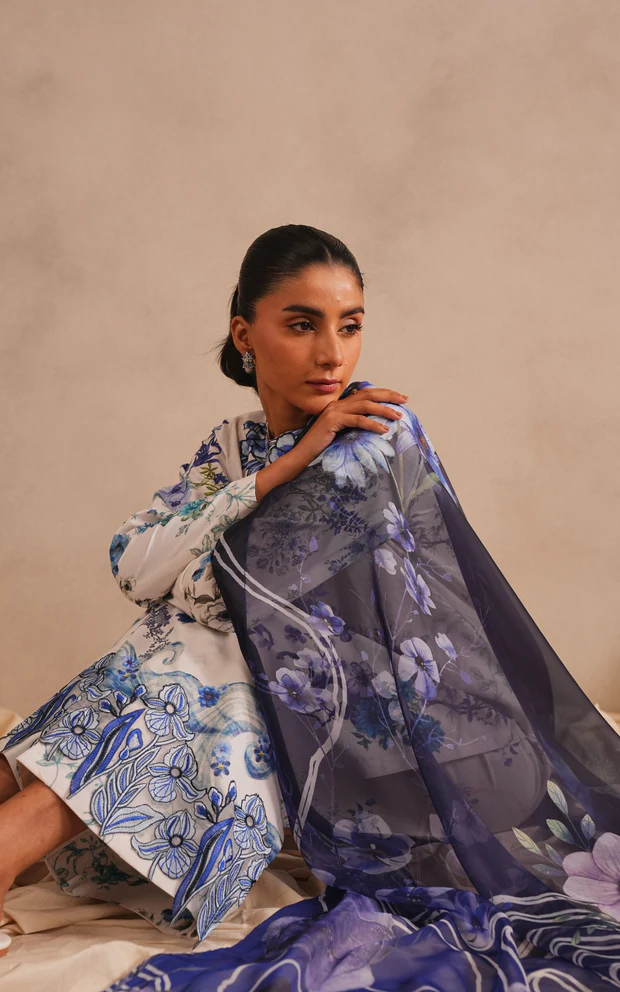 Asifa & Nabeel Meraki Lawn 2026 || Starlit - Image 3