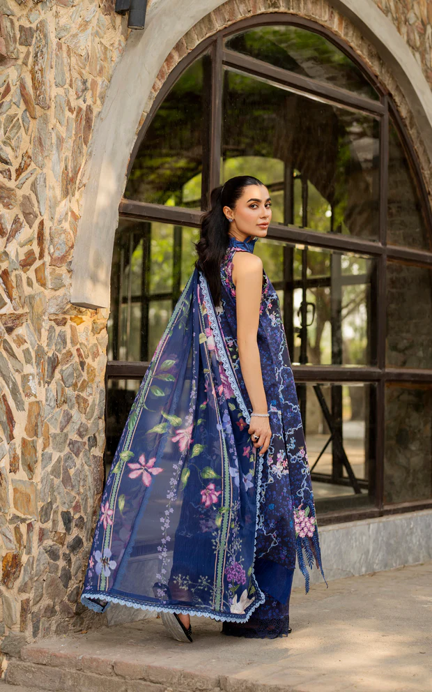 Asifa & Nabeel Meraki Lawn 2026 || Indigo Craft - Image 5