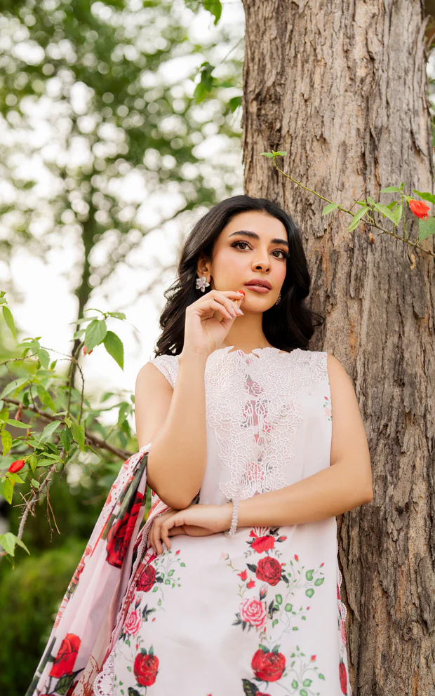 Asifa & Nabeel Meraki Lawn 2026 || Gilded Rose - Image 3