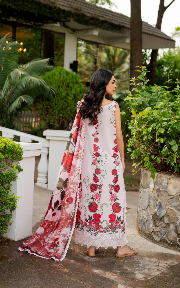 Asifa & Nabeel Meraki Lawn 2026 || Gilded Rose - Image 5