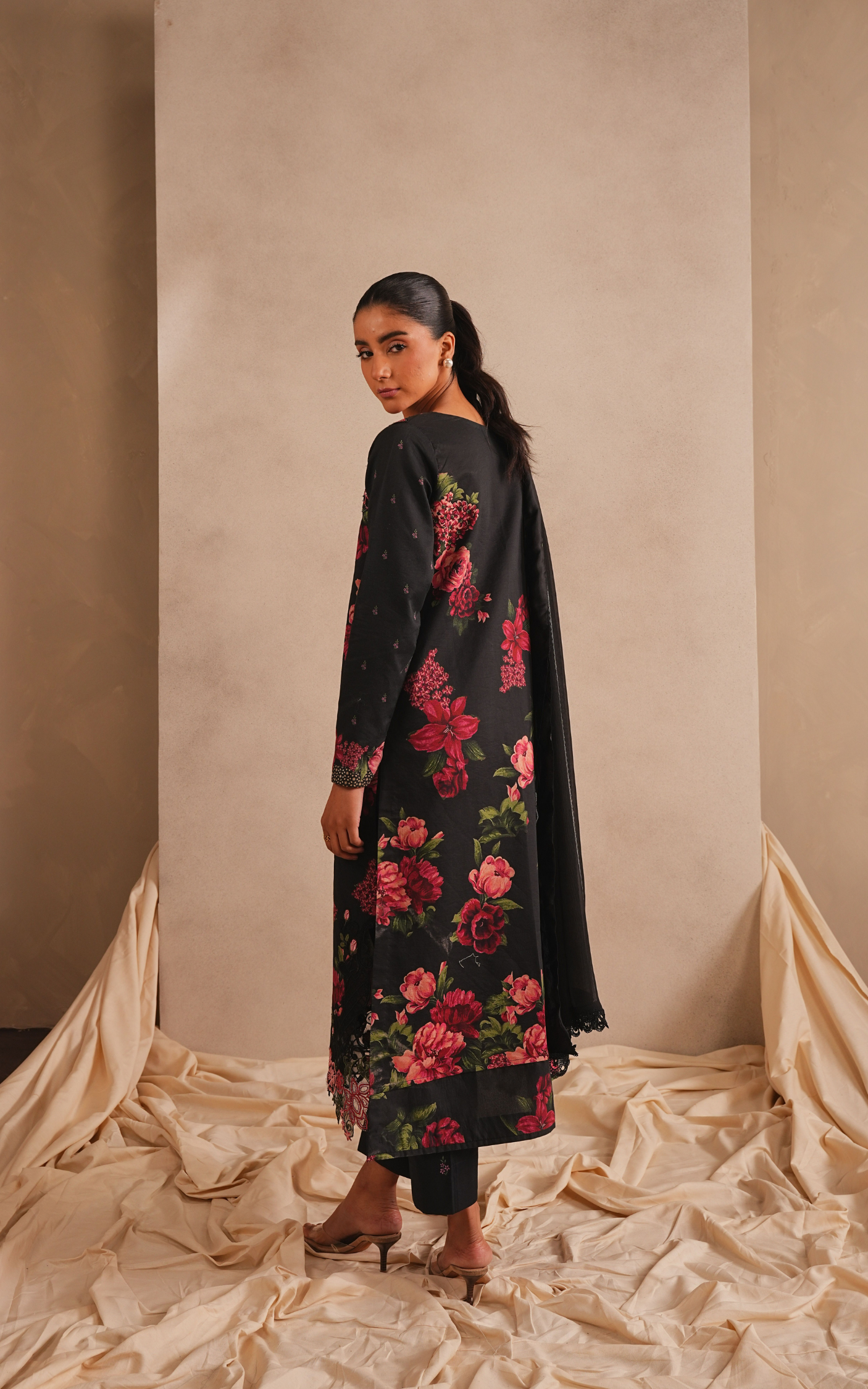 Asifa & Nabeel Meraki Lawn 2026 || Azure Bloom - Image 5