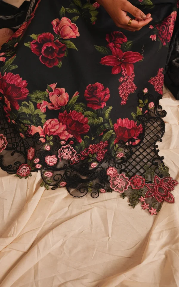 Alternative view of Asifa & Nabeel Meraki Lawn 2026 || Azure Bloom