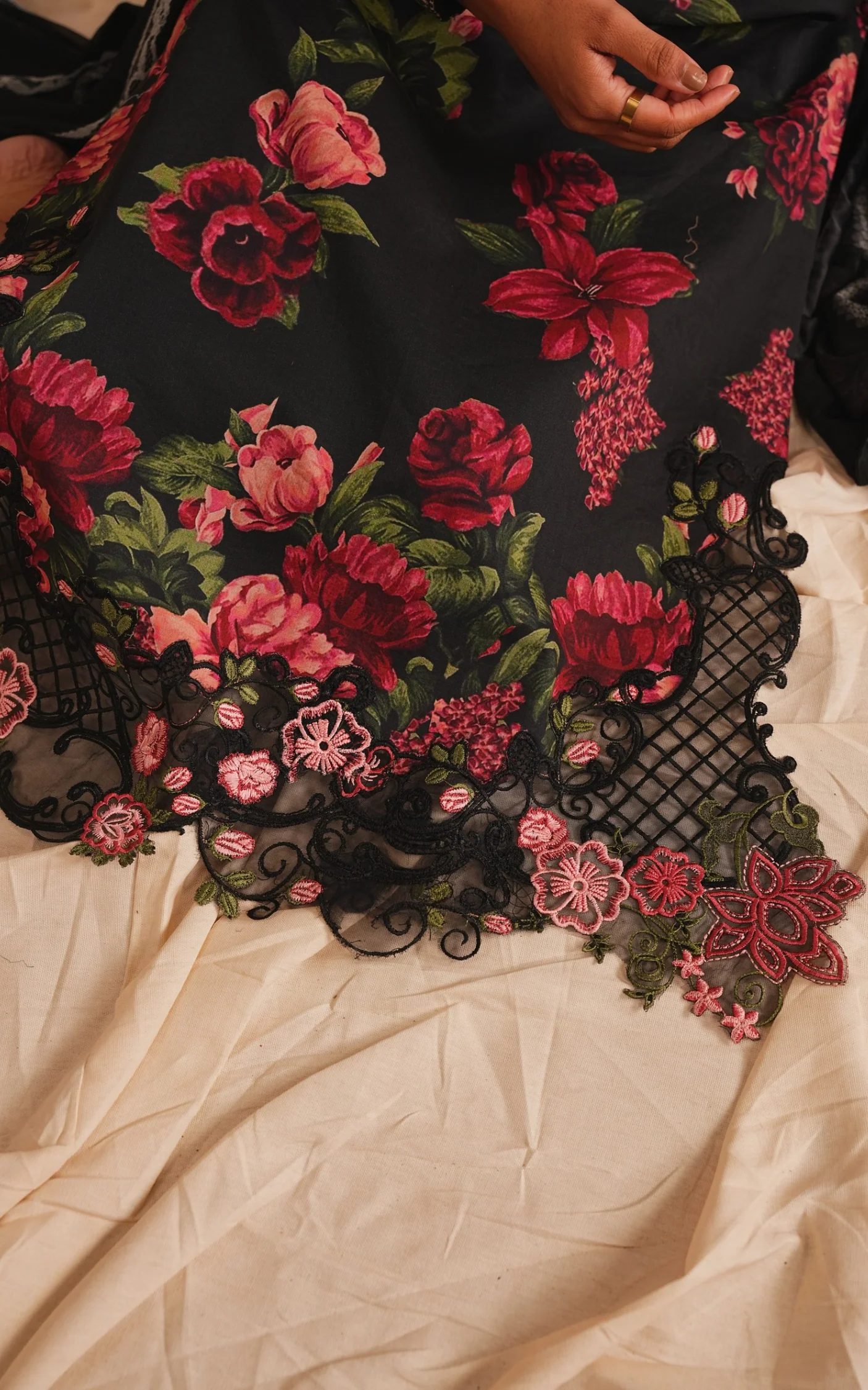Asifa & Nabeel Meraki Lawn 2026 || Azure Bloom - Image 2