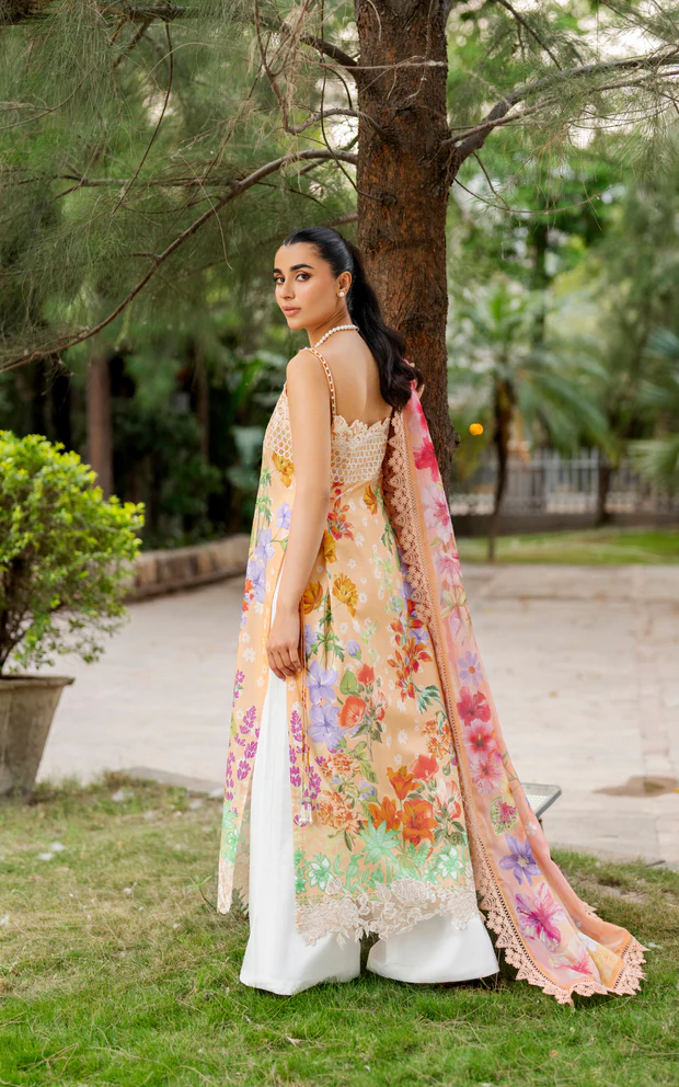 Asifa & Nabeel Meraki Lawn 2026 || Marigold Muse - Image 5
