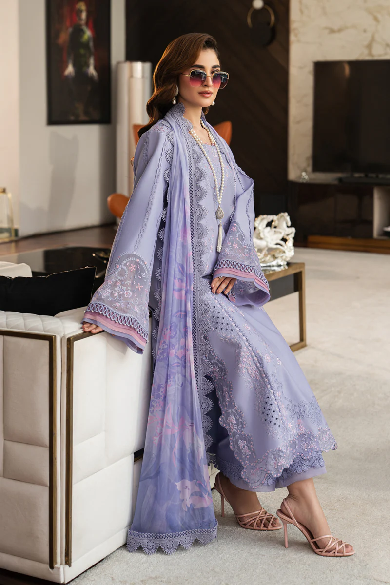Rang Rasiya Carnation Eid Lawn 2026 || Mila - Image 4