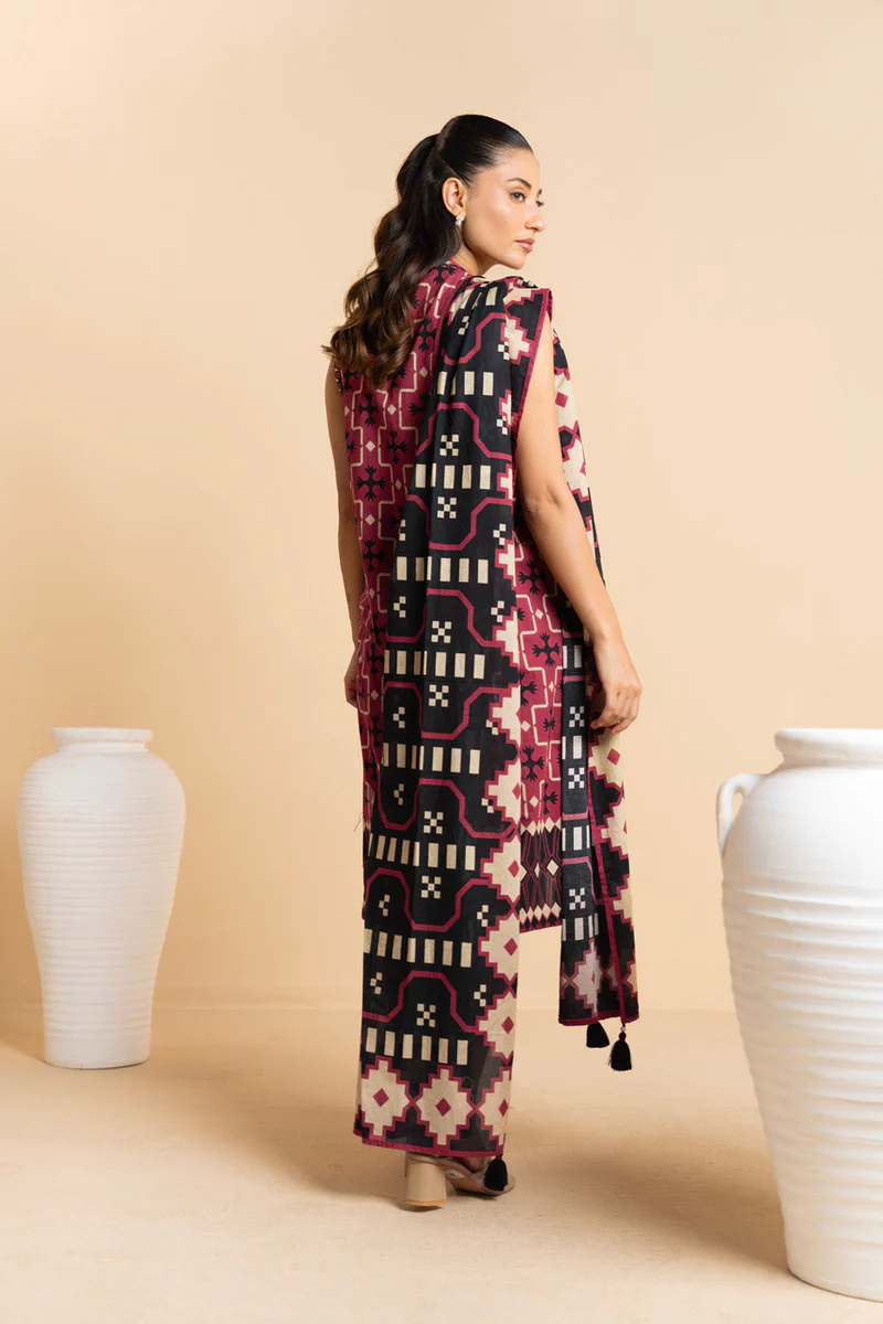 AlKaram Spring Summer 2026 Lawn || SS-60-25-3-Red - Image 2
