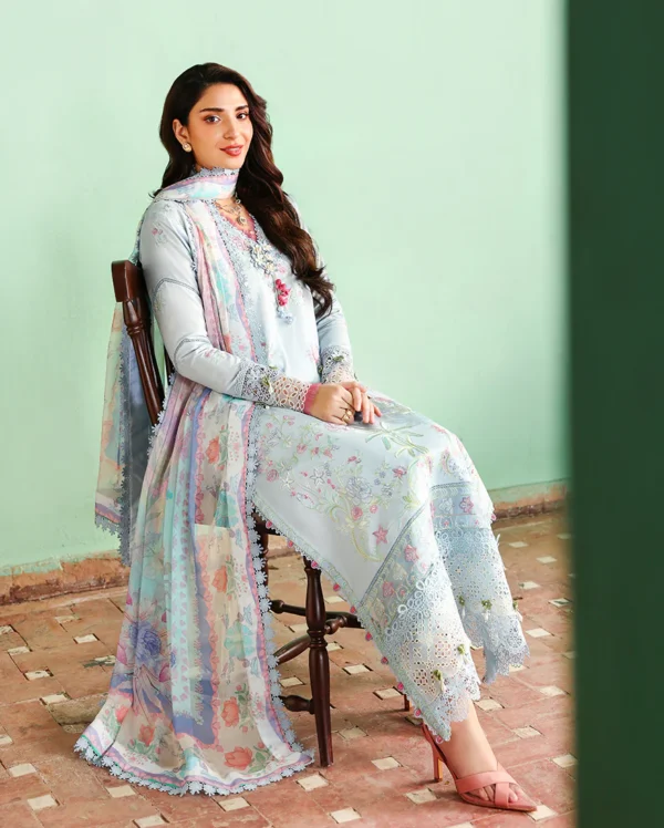 Alternative view of Roheenaz Summer Reverie | Luxury Lawn 2026 | Solenne