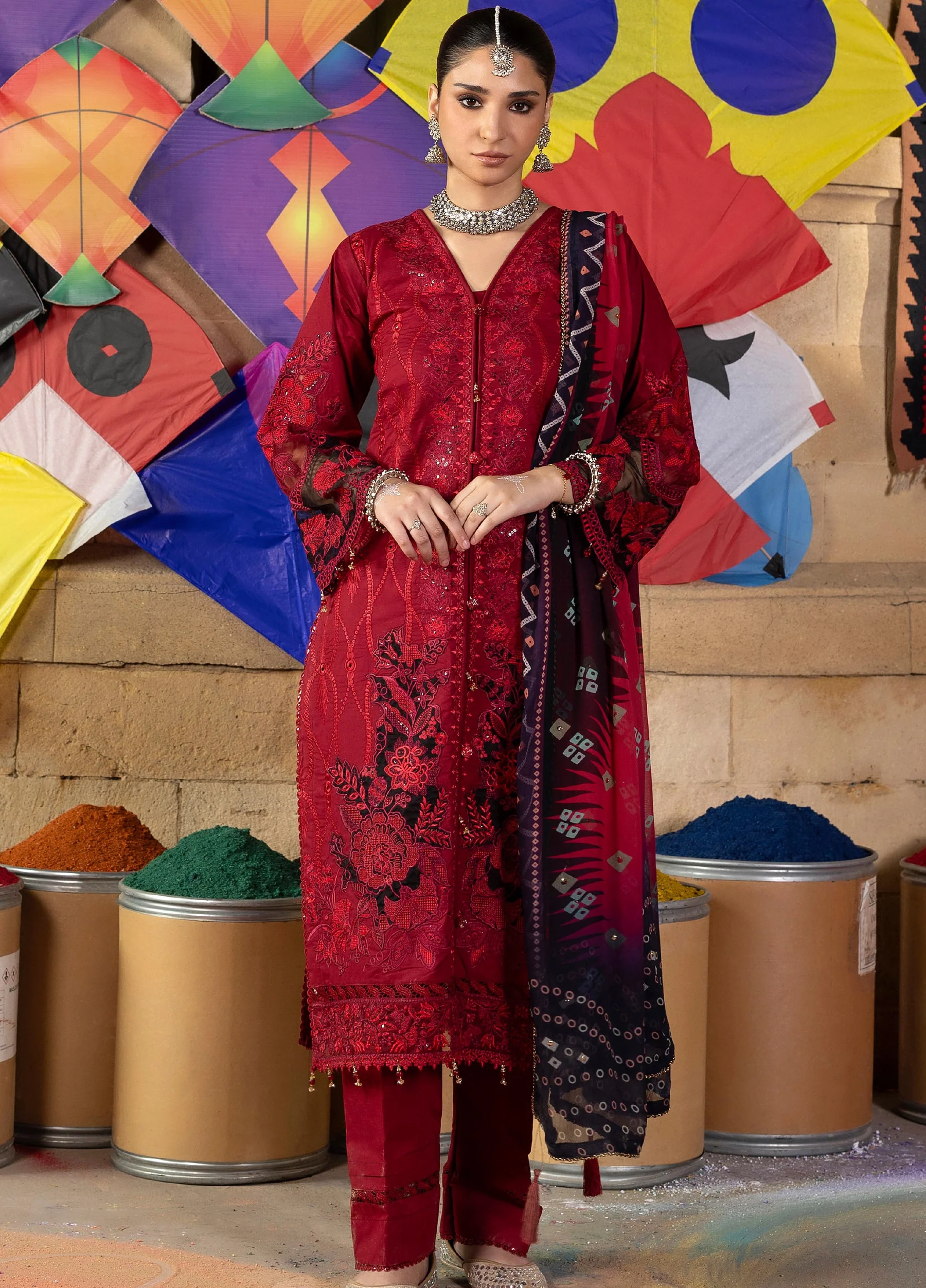 Bandhani Premium Lawn 2026 by Al Zohaib | D-9 - Image 3