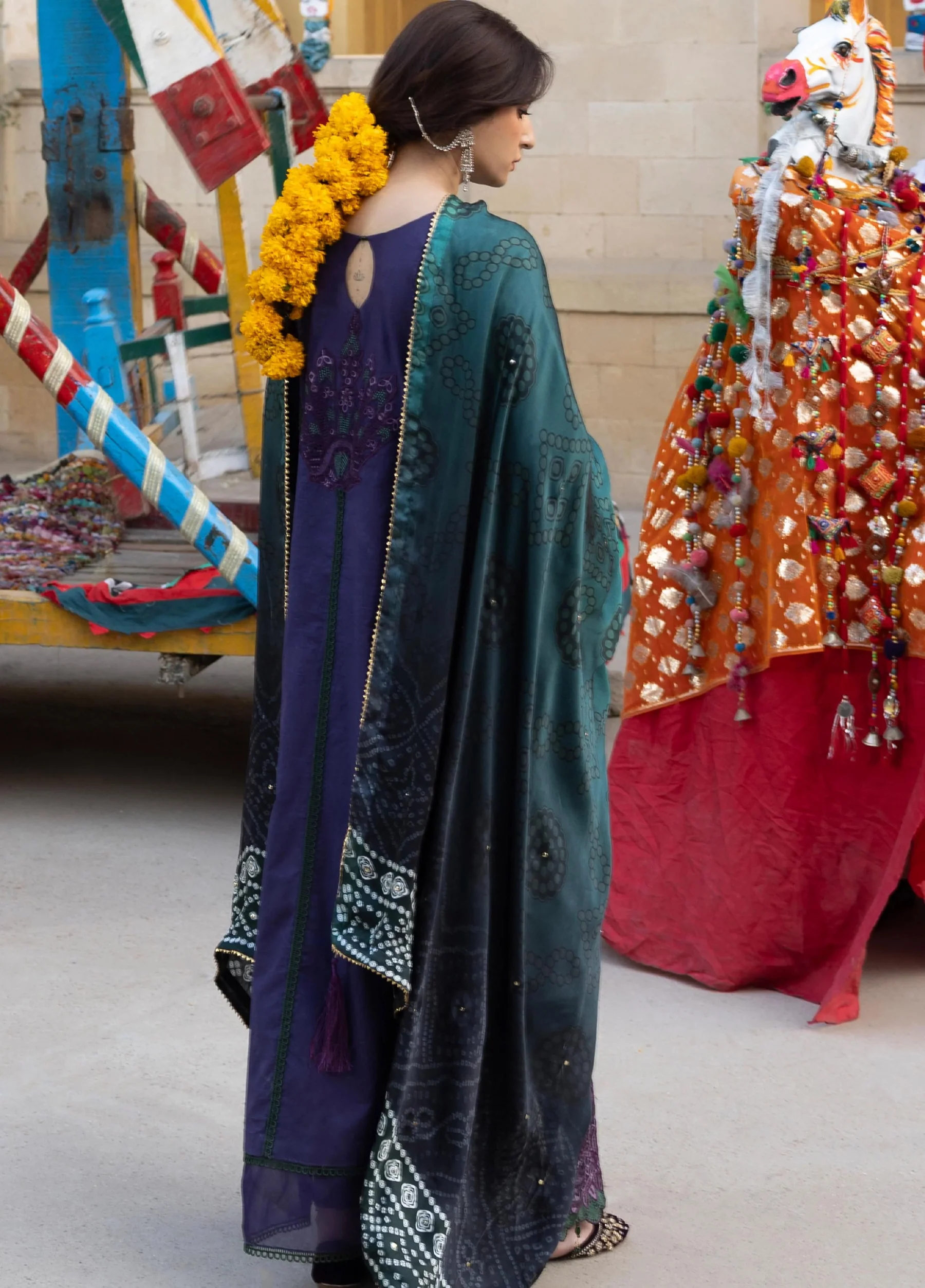 Bandhani Premium Lawn 2026 by Al Zohaib | D-8 - Image 5