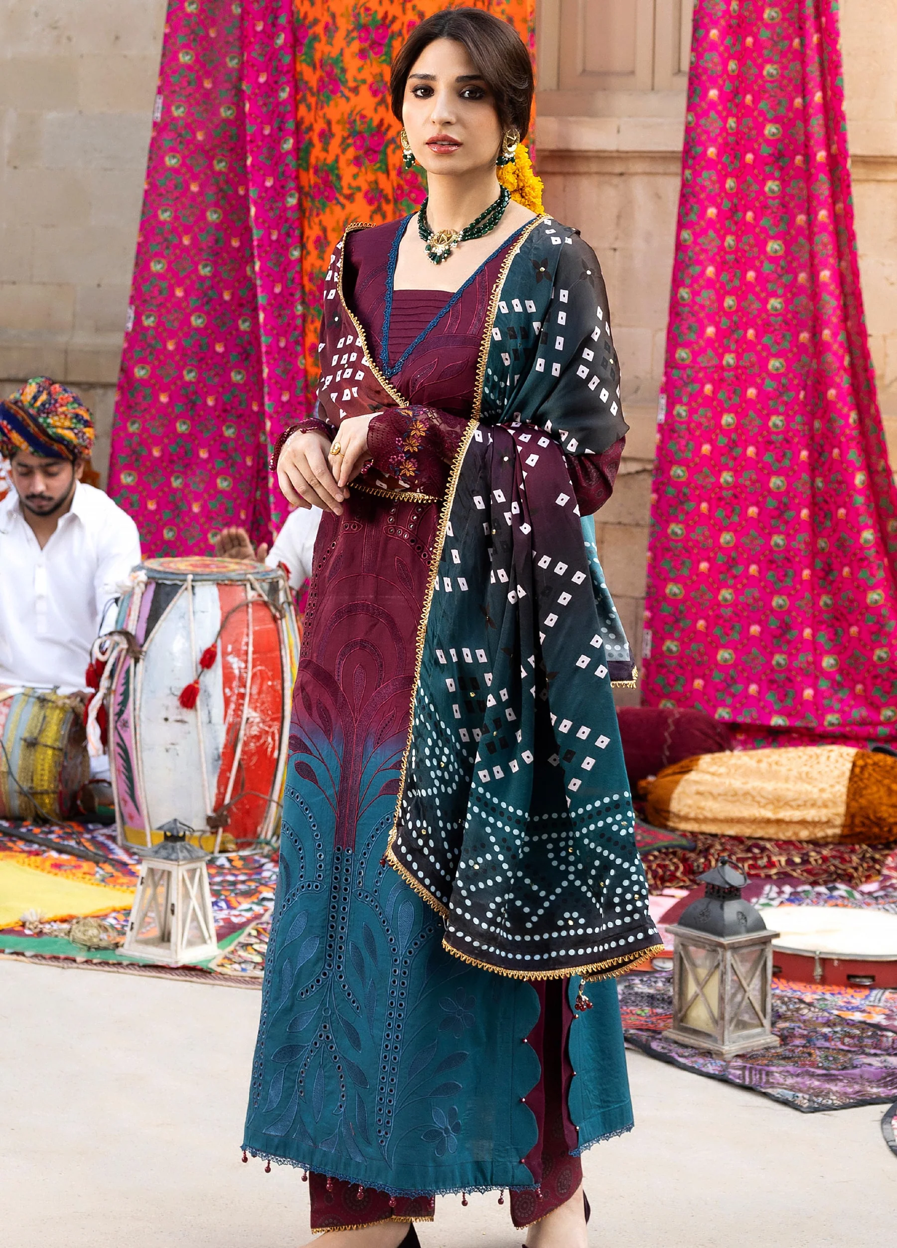 Bandhani Premium Lawn 2026 by Al Zohaib | D-3 - Image 3