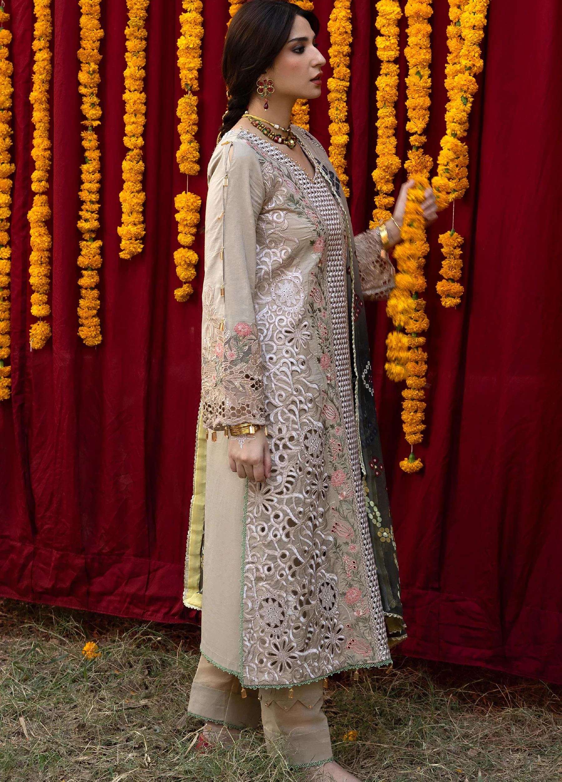 Bandhani Premium Lawn 2026 by Al Zohaib | D-7 - Image 4