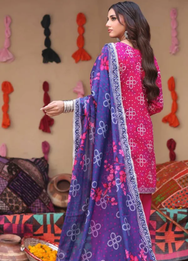Alternative view of Heritage Series by AL Zohaib Printed Chunri Lawn || AZ26UCH D-3