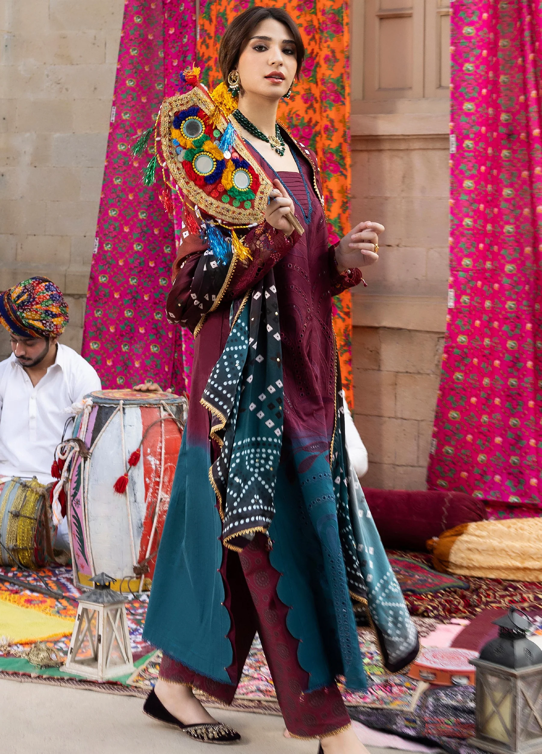 Bandhani Premium Lawn 2026 by Al Zohaib | D-3 - Image 2