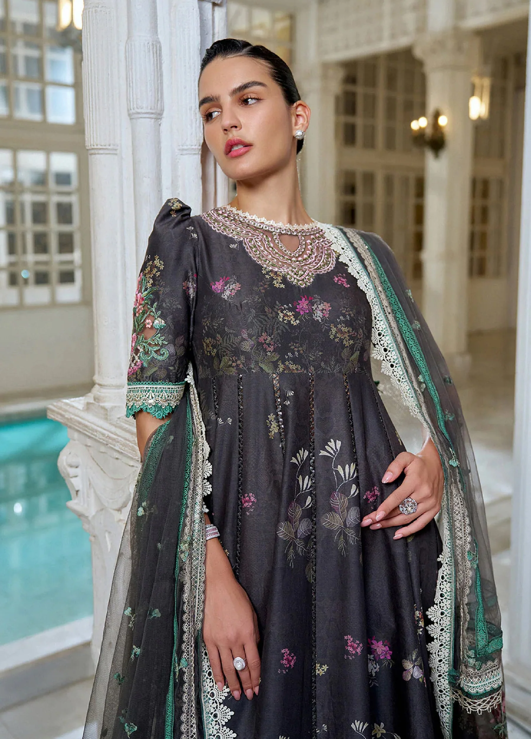Sobia Nazir Luxury Lawn 2026 | Eid Collection | D-10 A - Image 2