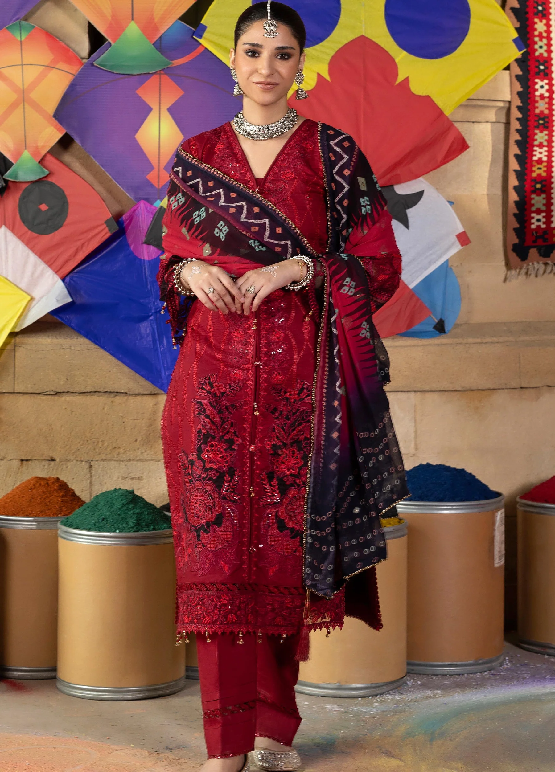 Bandhani Premium Lawn 2026 by Al Zohaib | D-9 - Image 5