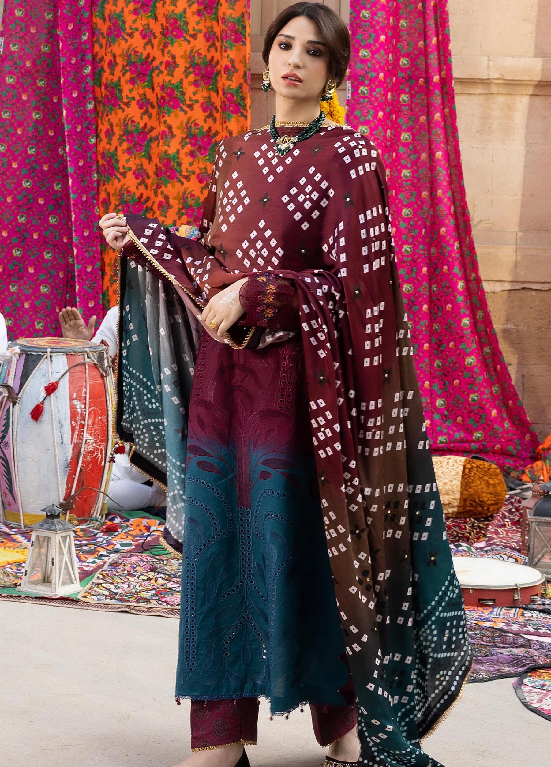 Bandhani Premium Lawn 2026 by Al Zohaib | D-3 - Image 5