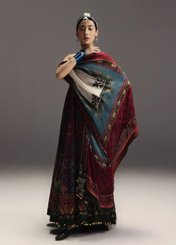 Alternative view of Anarkali Salwar Kameez Collection by Zara Shahjahan || Firdaus-D6