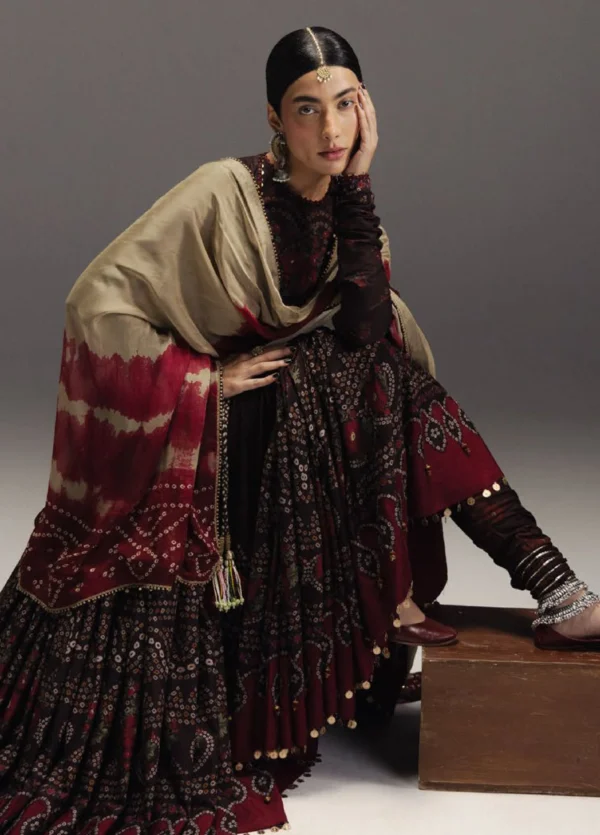 Alternative view of Anarkali Salwar Kameez Collection by Zara Shahjahan || Zarmeen-D7