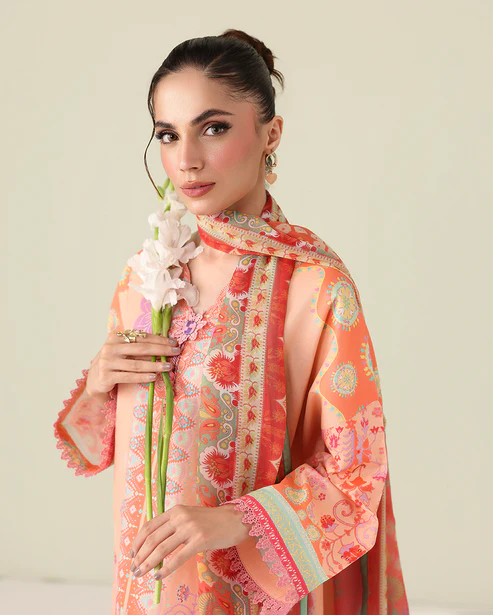 Rosette Lawn by Roheenaz || Warm Horizon - Image 3