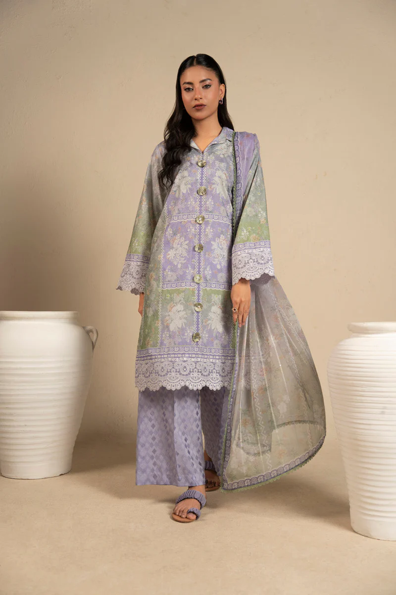 AlKaram Spring Summer 2026 Lawn || CCB-09-26-Lilac