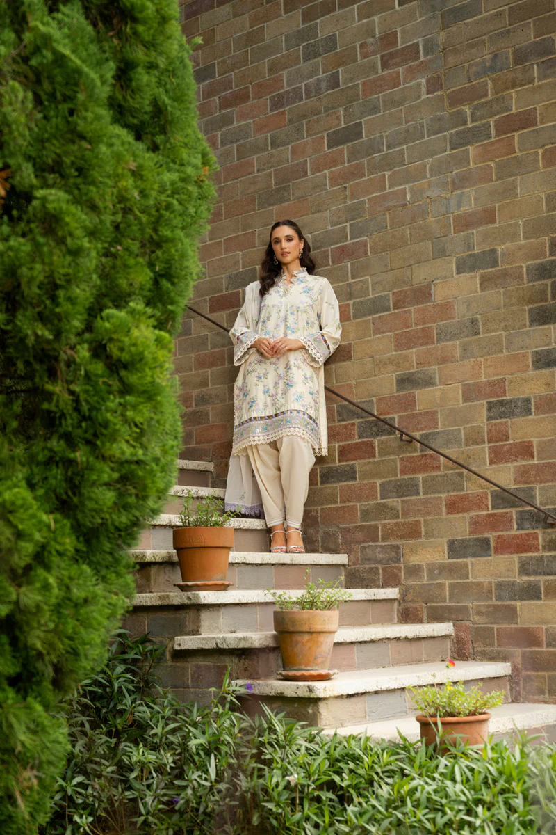 AlKaram Spring Summer 2026 Lawn || M-09-26-Off White
