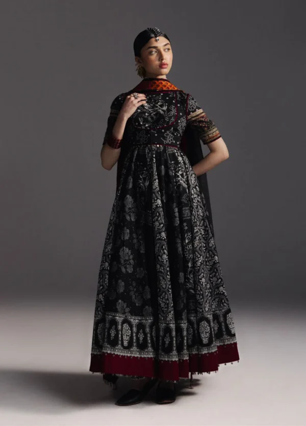 Anarkali Salwar Kameez Collection by Zara Shahjahan || Surkh Bahar-D1