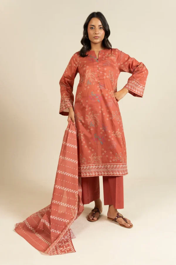 AlKaram Spring Summer 2026 Lawn || EFL-08-3P25-Orange
