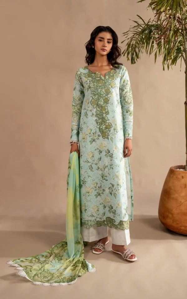 Asifa & Nabeel Meraki Lawn 2026 || Mint Mosaic
