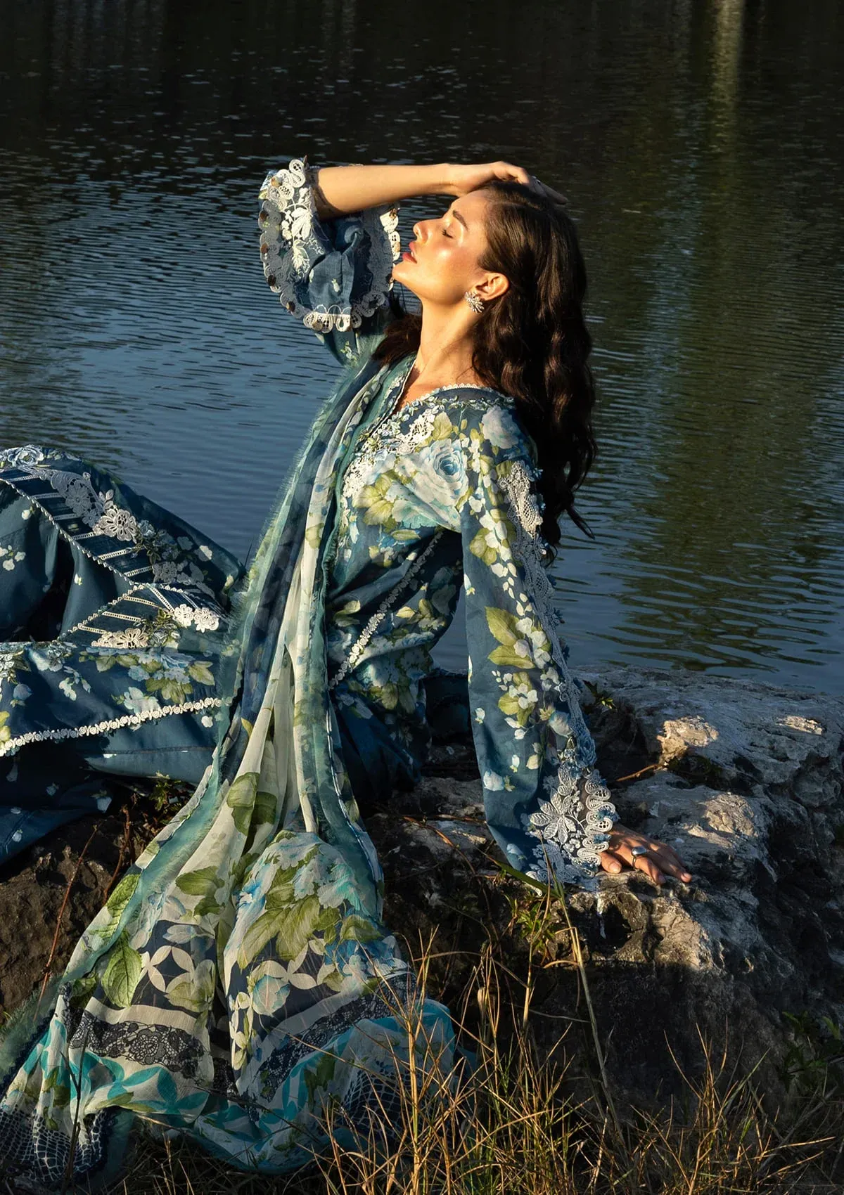 Elaf Signature Lawn 2026 || ESA-7B SEA ENCHANTRESS - Image 3