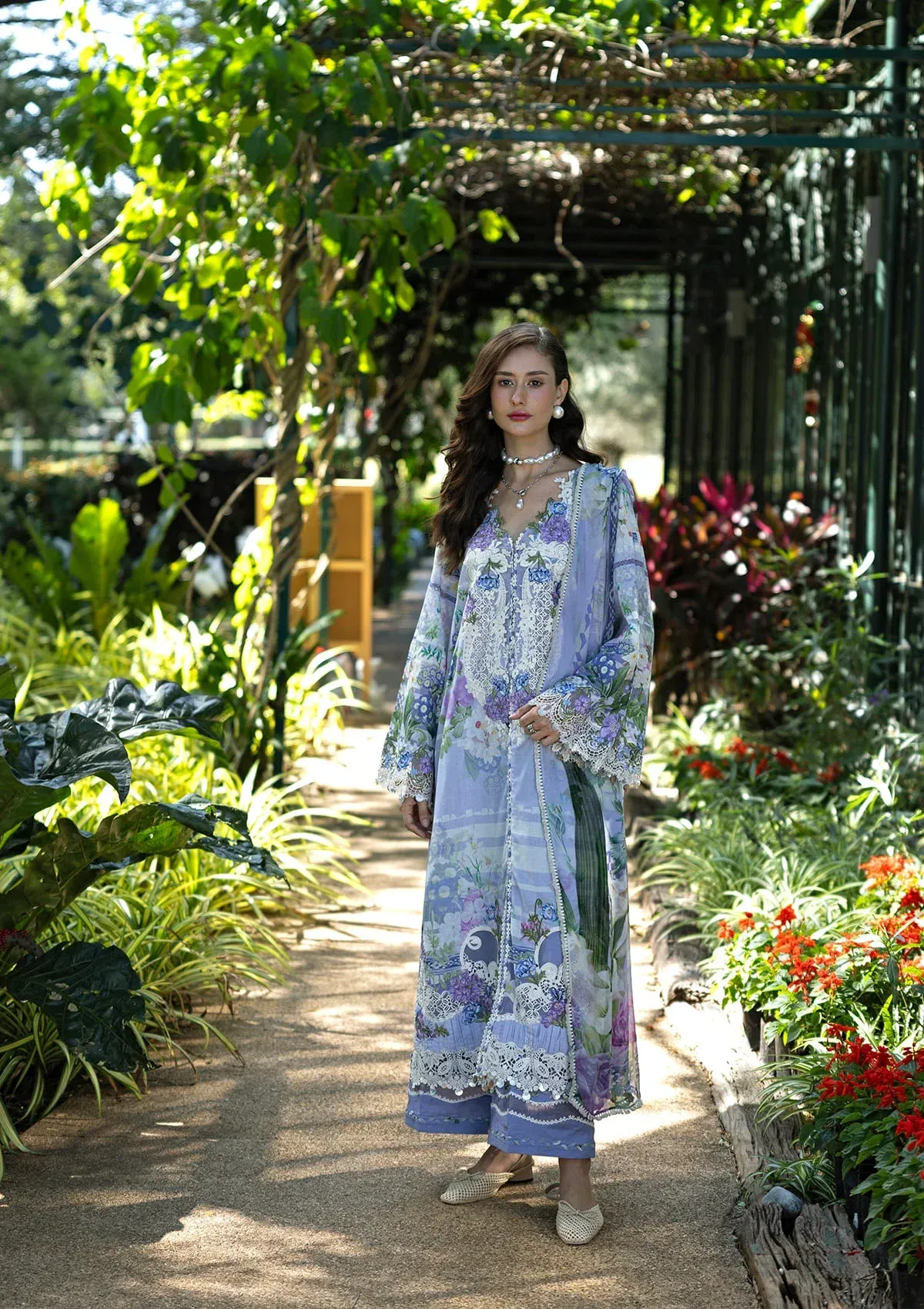 Elaf Signature Lawn 2026 || ESA-6A MOONLIT PETALS