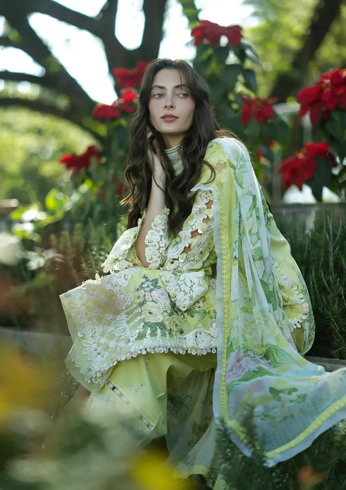 Elaf Signature Lawn 2026 || ESA-7A IVORY SEASON - Image 2