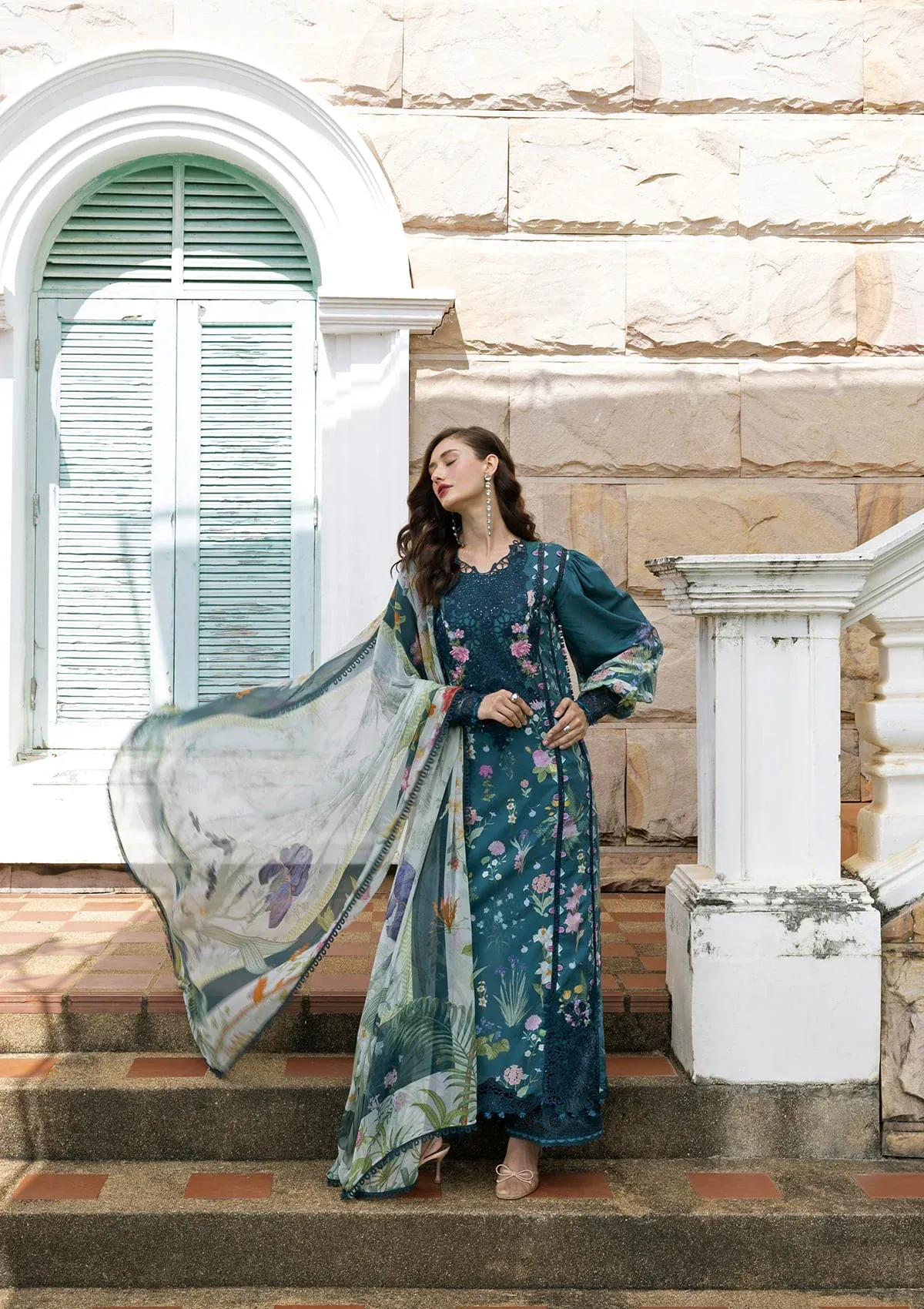 Elaf Signature Lawn 2026 || ESA-5A OCEANA VEIL - Image 2