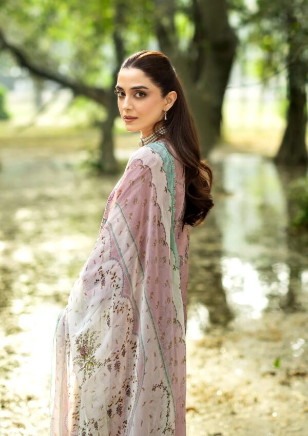 Alternative view of Chikankari Prints Lawn 2026 by Elaf || ERC-8A SAHAA
