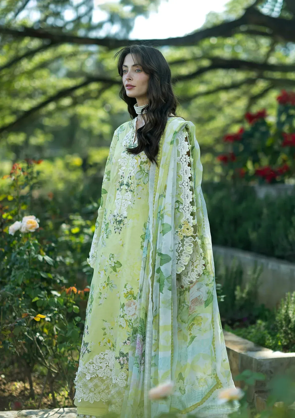 Elaf Signature Lawn 2026 || ESA-7A IVORY SEASON