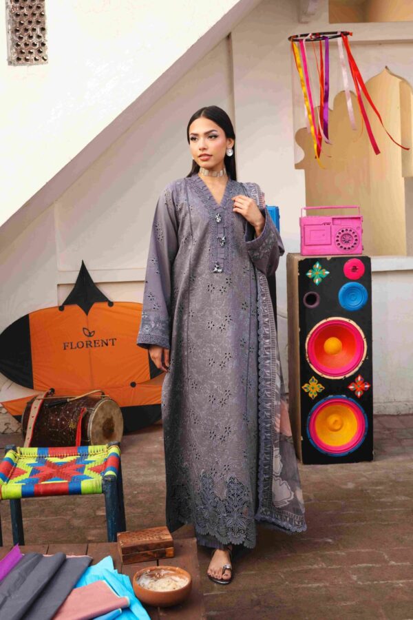 Basant Chikankari Lawn 2026 by Florent || FBC - 7B