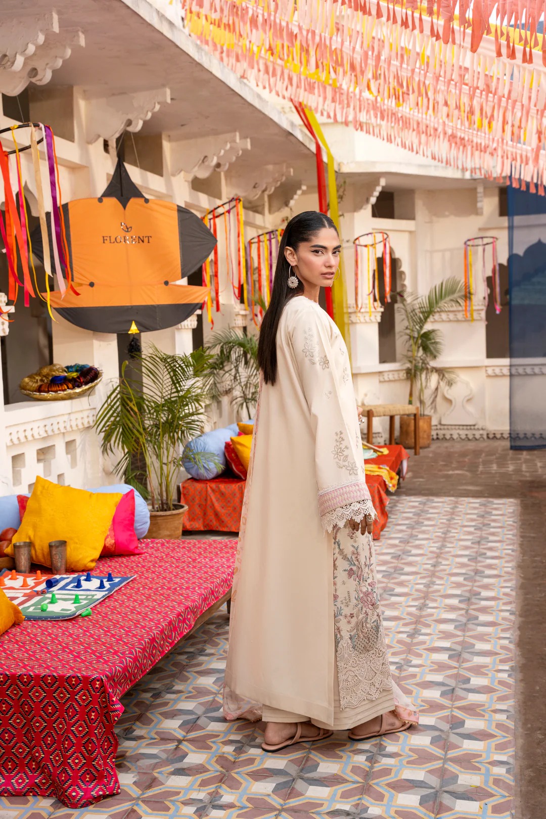 Basant Chikankari Lawn 2026 by Florent || FBC - 5A - Image 2