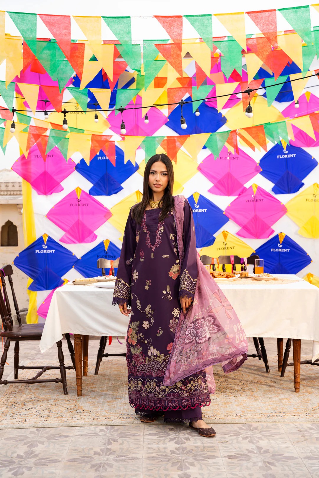 Basant Chikankari Lawn 2026 by Florent || FBC - 1A