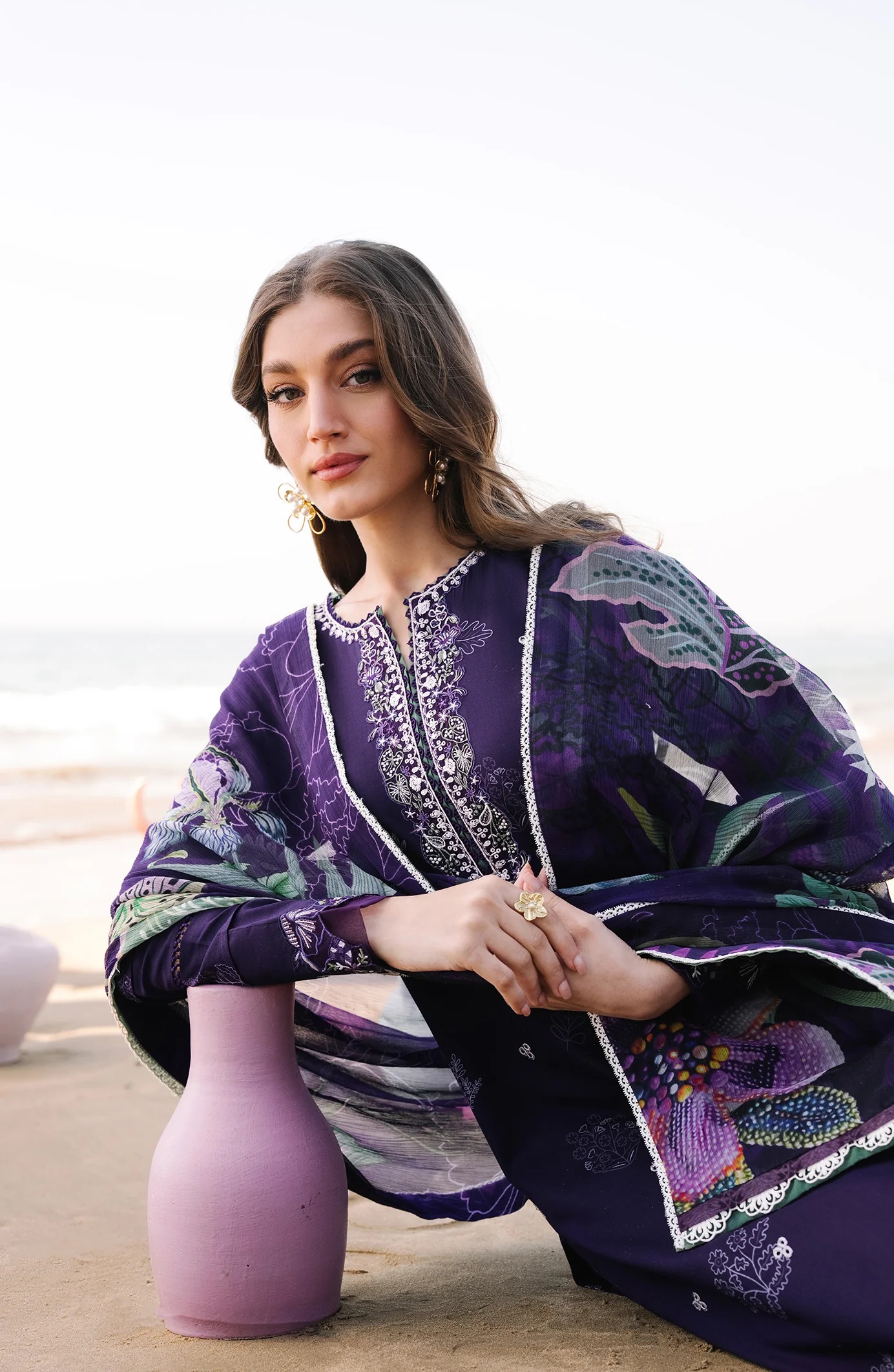 Seran Afsanah Lawn 2026 || Elin - Image 2