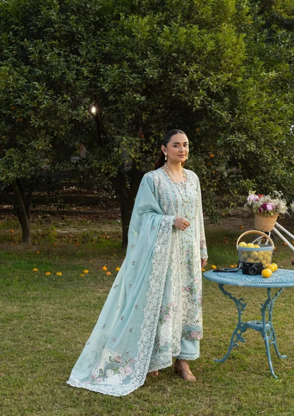 Elaf Luxury Lawn 2026 || ELY-07 MORNIG DRIZZLE
