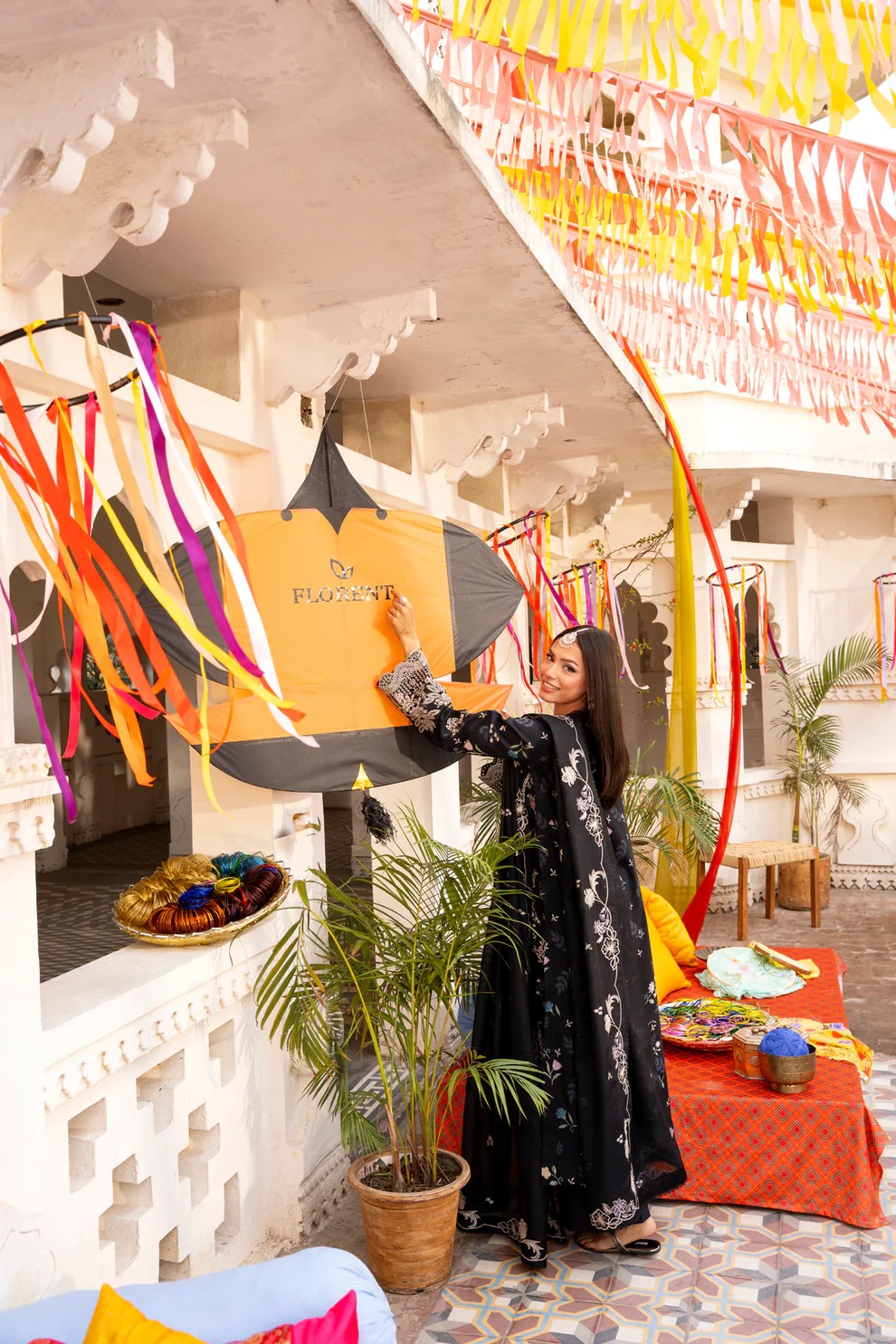 Basant Chikankari Lawn 2026 by Florent || FBC - 8A - Image 3