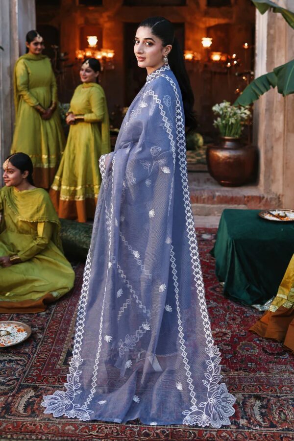 Alternative view of Cross Stitch Eid Lawn 2026 || ETHNIC BLUE