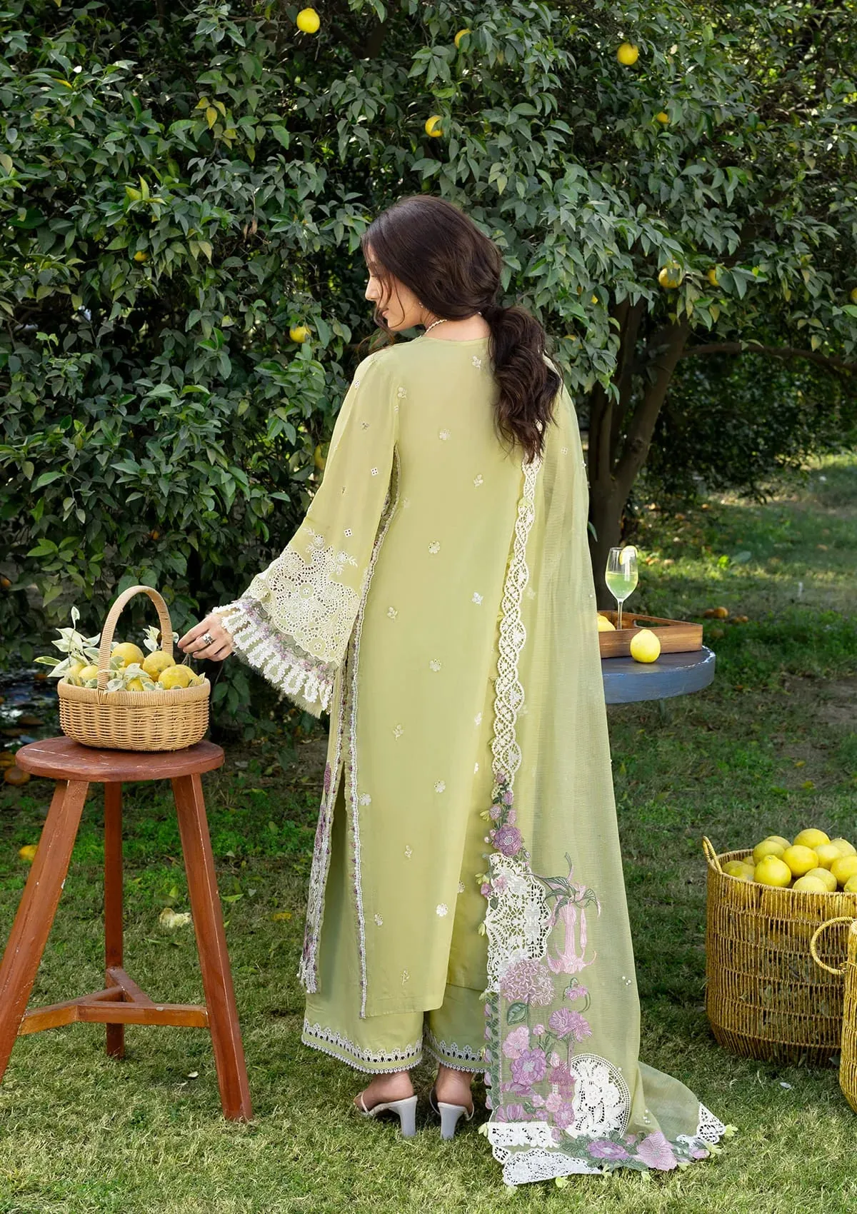 Elaf Luxury Lawn 2026 || ELY-08 PISTACHIA - Image 4