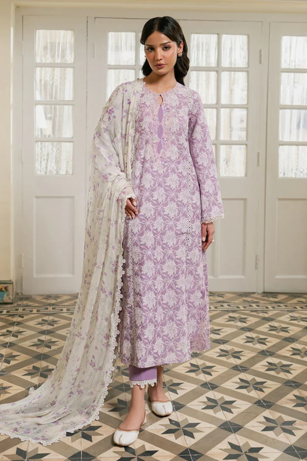 Cross Stitch Mahiri Lawn 2026 || LAVENDER MUSE