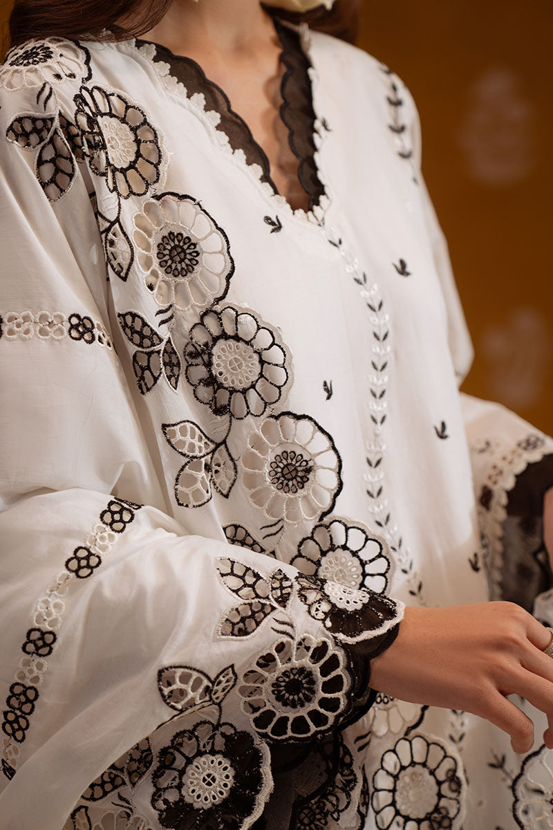 Cross Stitch Unstitched Chikankari Lawn 2026 | PRISTINE NOIR - Image 5